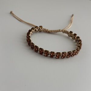 Rose gold adjustable bracelet